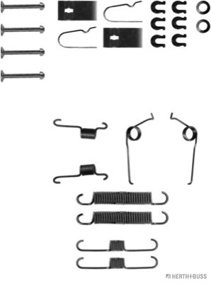 Set accesorii, sabot de frana J3566000 HERTH+BUSS JAKOPARTS