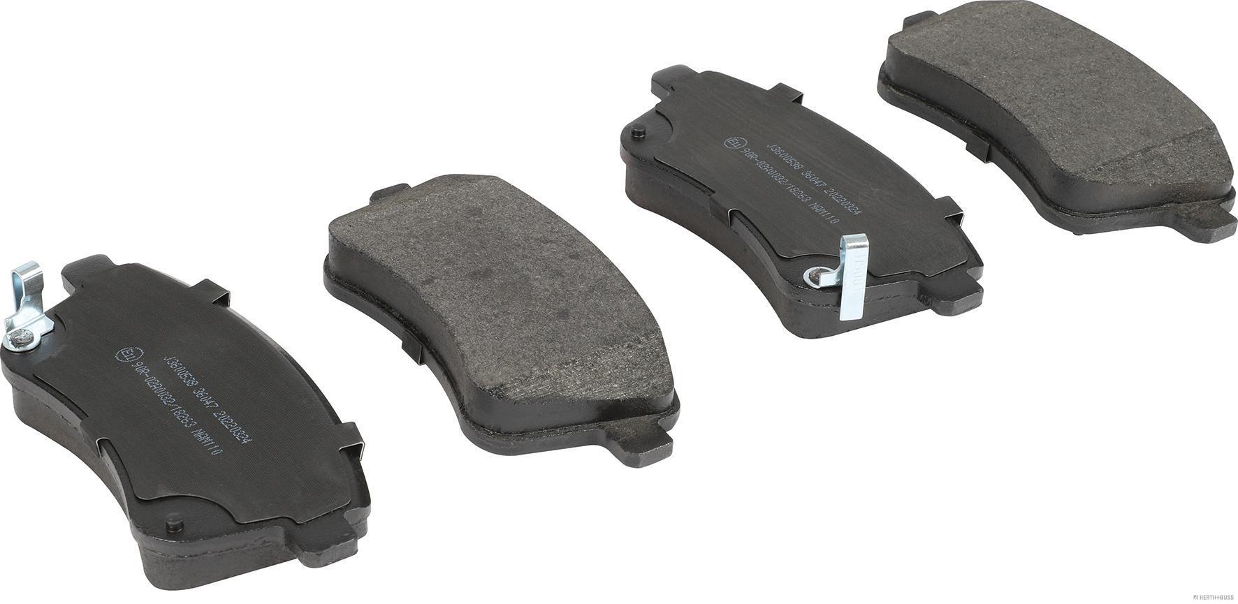 set placute frana,frana disc J3600538 HERTH+BUSS JAKOPARTS