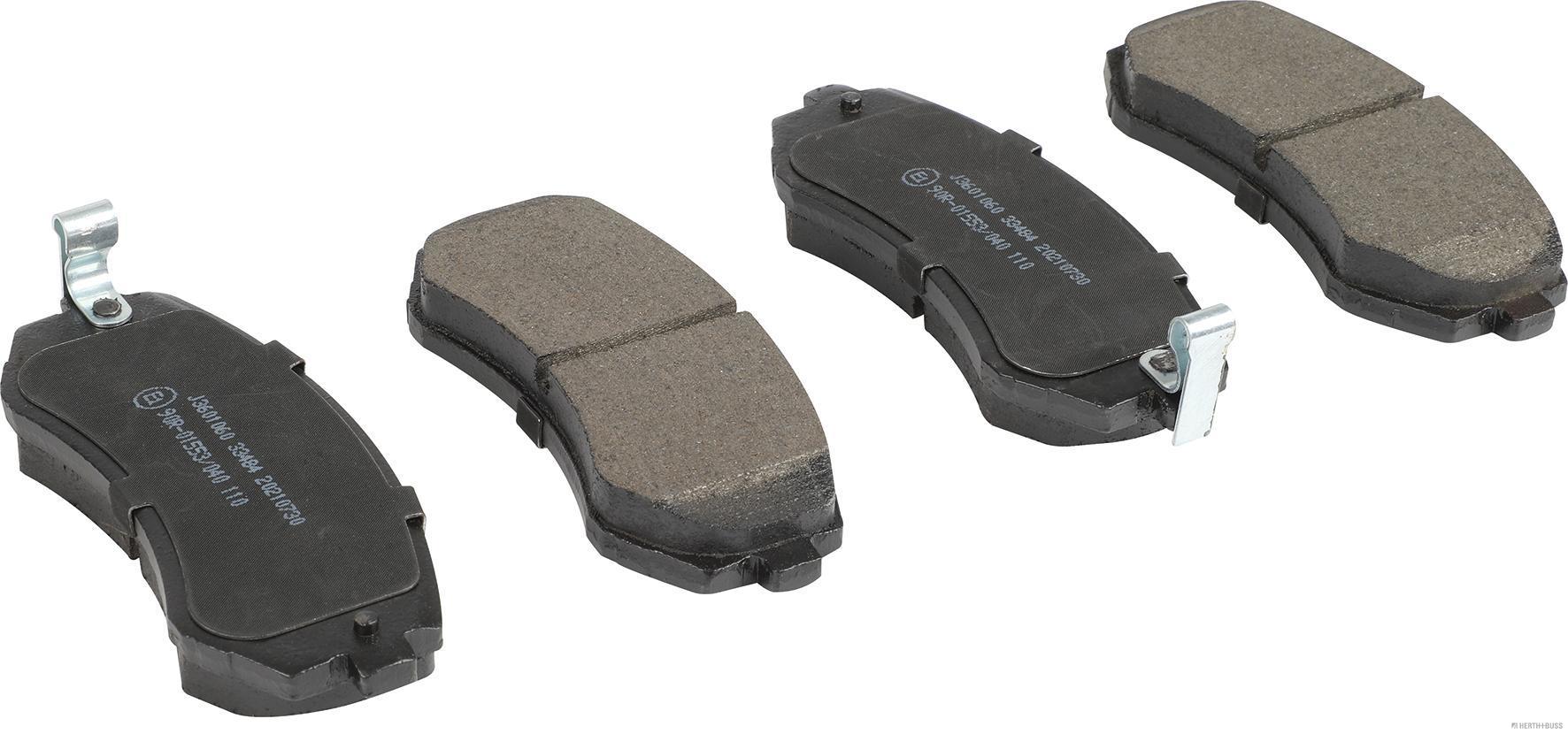 set placute frana,frana disc J3601060 HERTH+BUSS JAKOPARTS