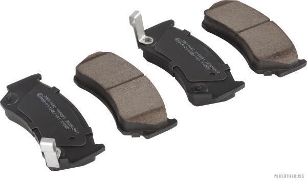 set placute frana,frana disc J3601062 HERTH+BUSS JAKOPARTS