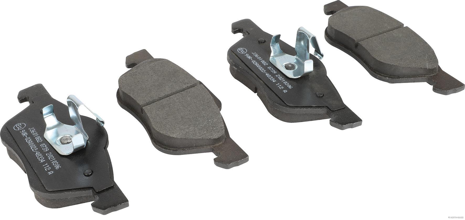 set placute frana,frana disc J3601082 HERTH+BUSS JAKOPARTS
