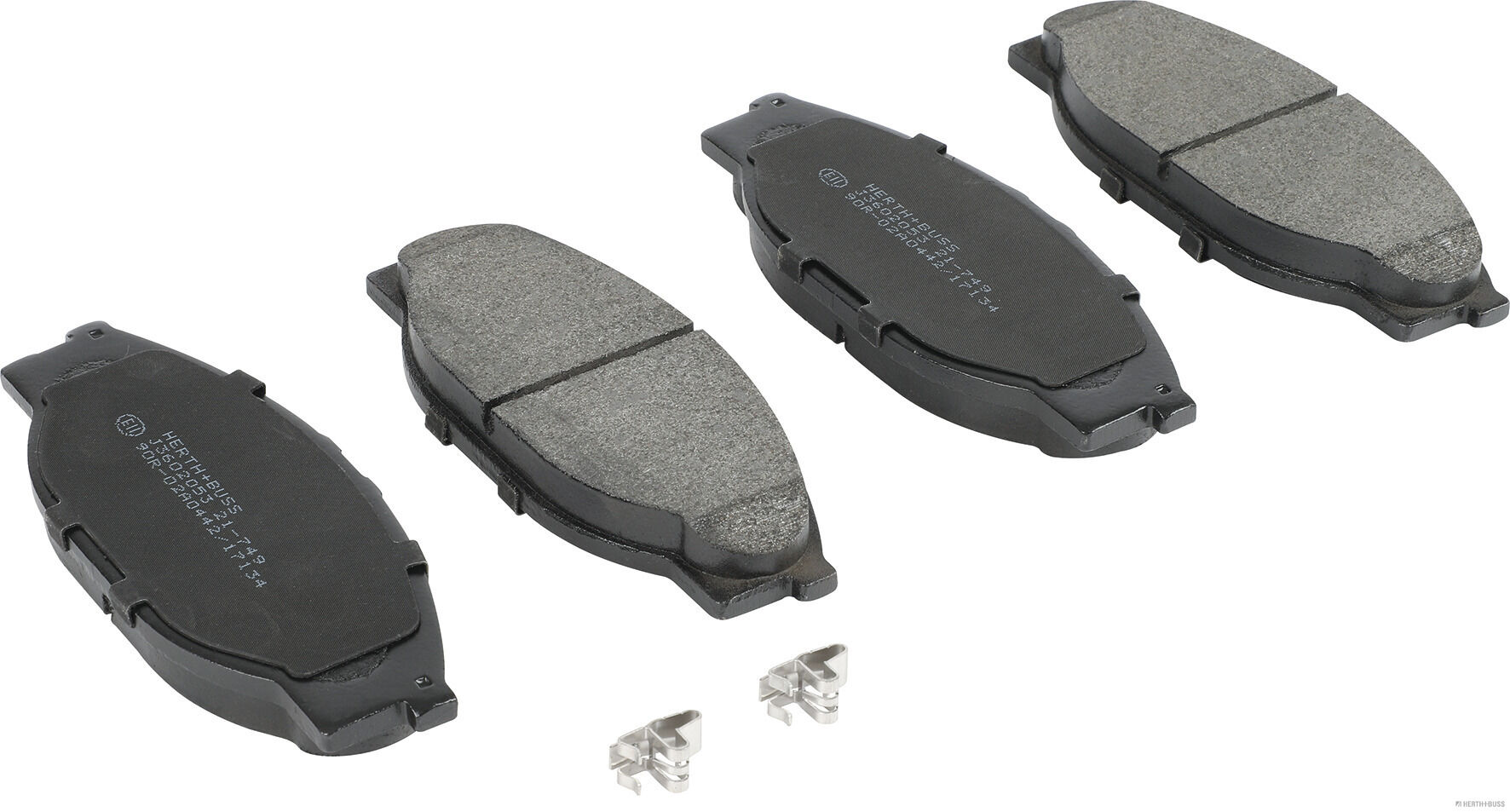 set placute frana,frana disc J3602053 HERTH+BUSS JAKOPARTS