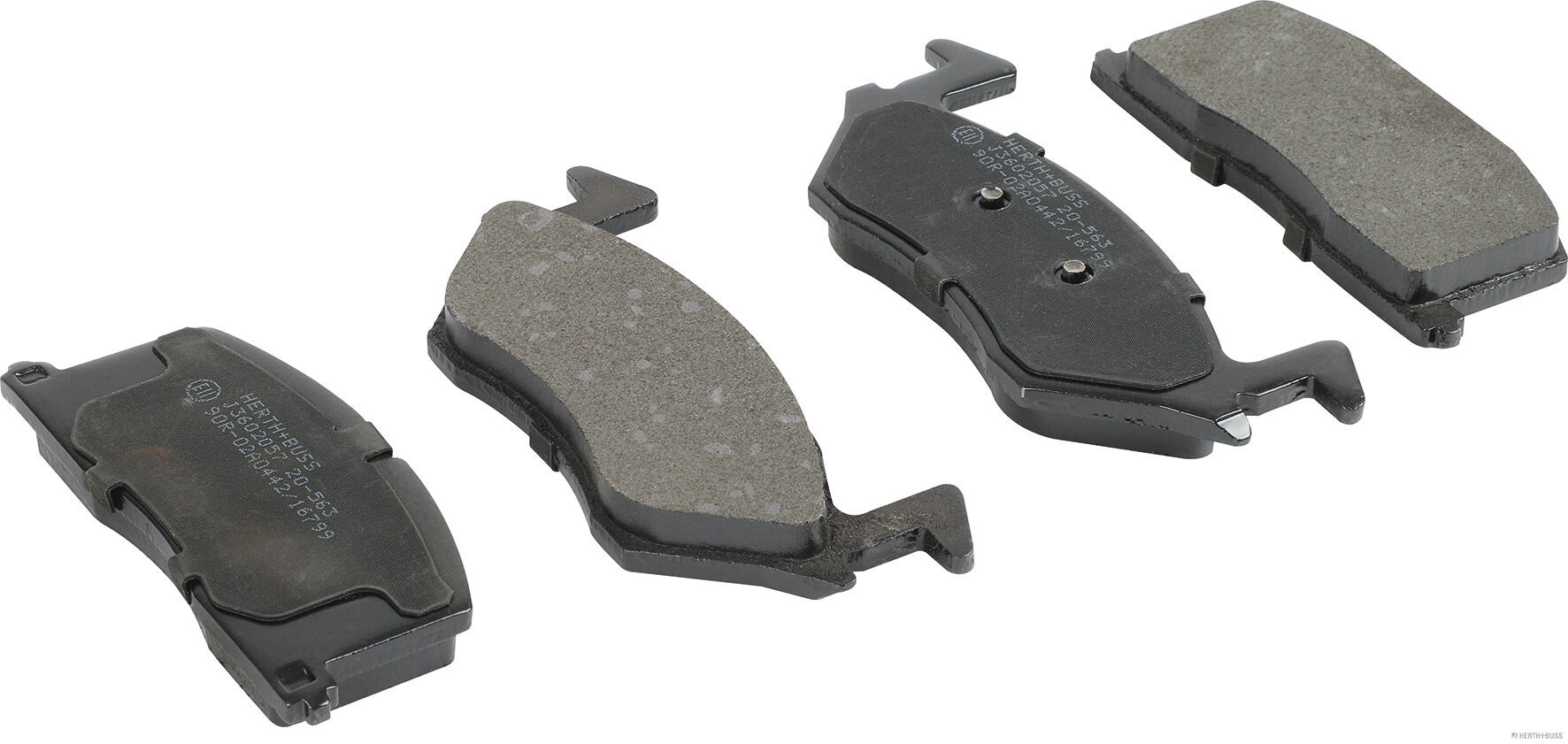 set placute frana,frana disc J3602057 HERTH+BUSS JAKOPARTS