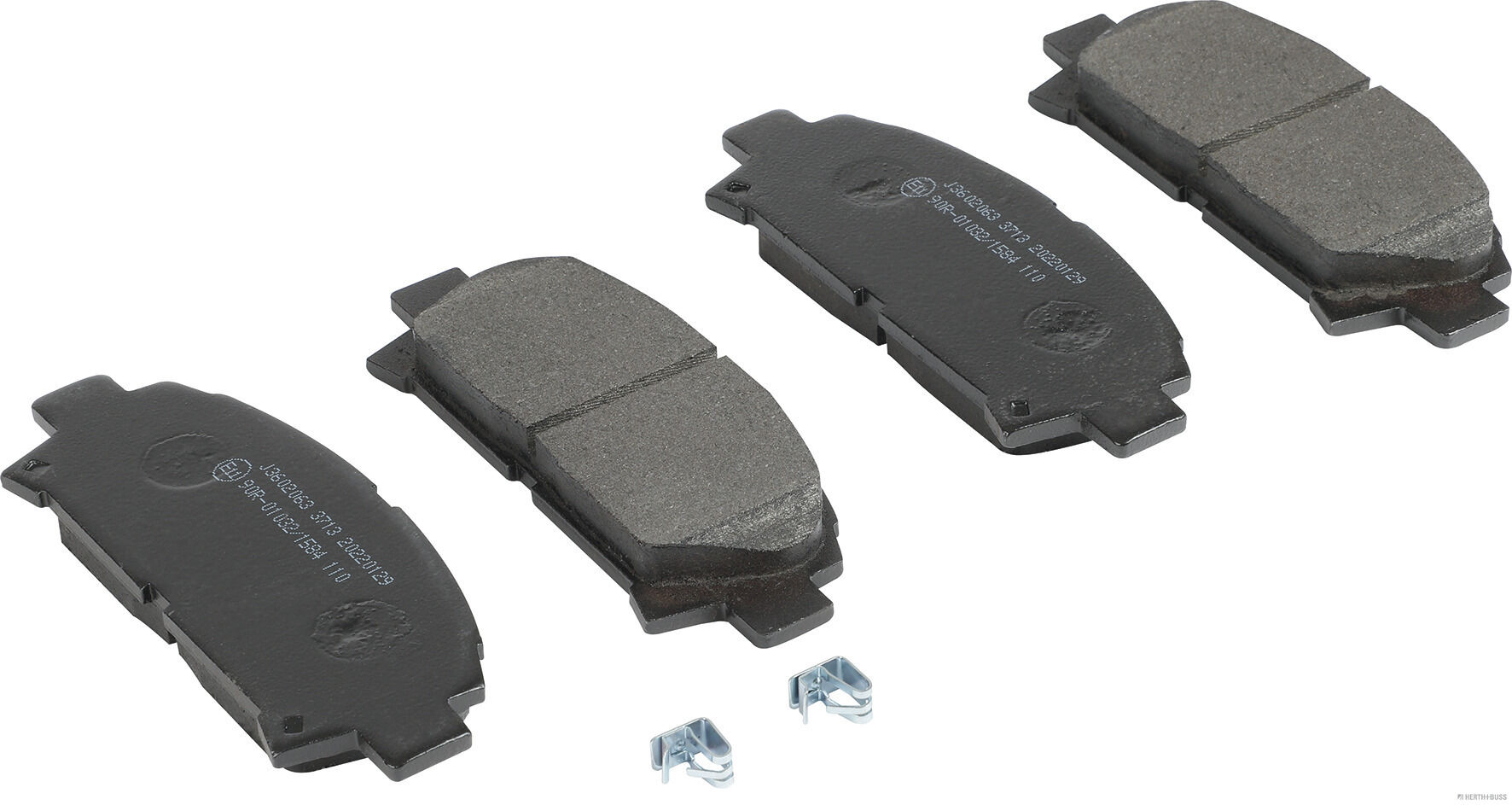 set placute frana,frana disc J3602063 HERTH+BUSS JAKOPARTS