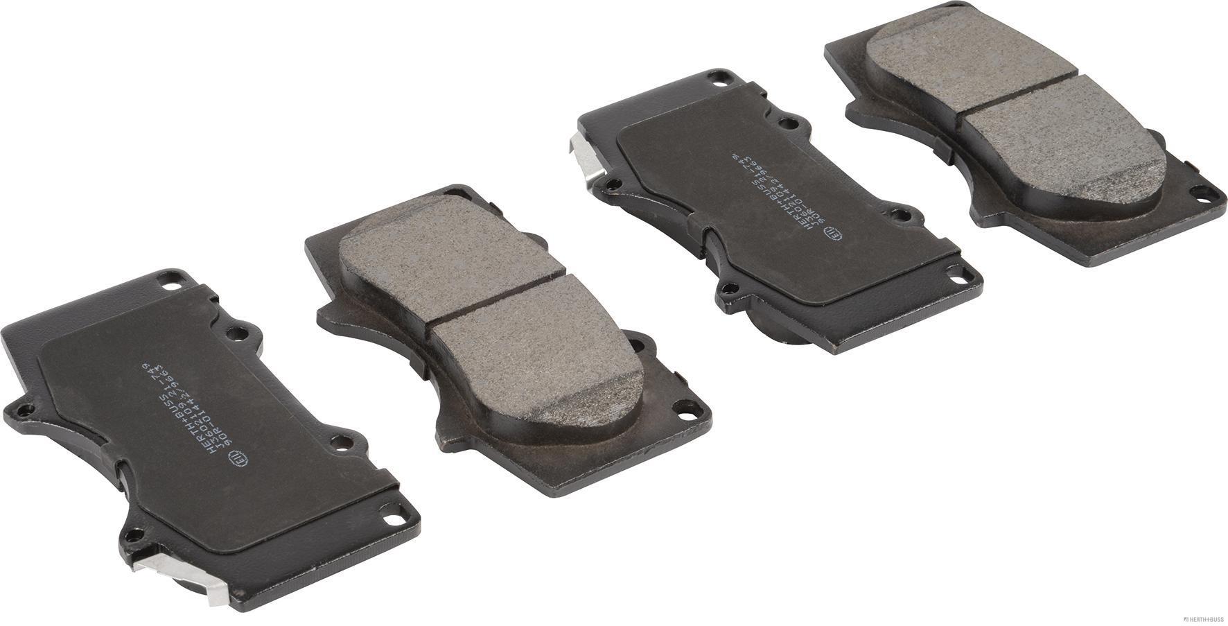 set placute frana,frana disc J3602109 HERTH+BUSS JAKOPARTS
