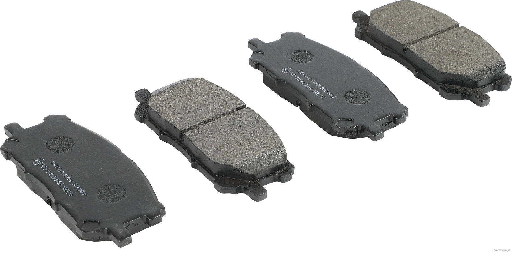 set placute frana,frana disc J3602118 HERTH+BUSS JAKOPARTS