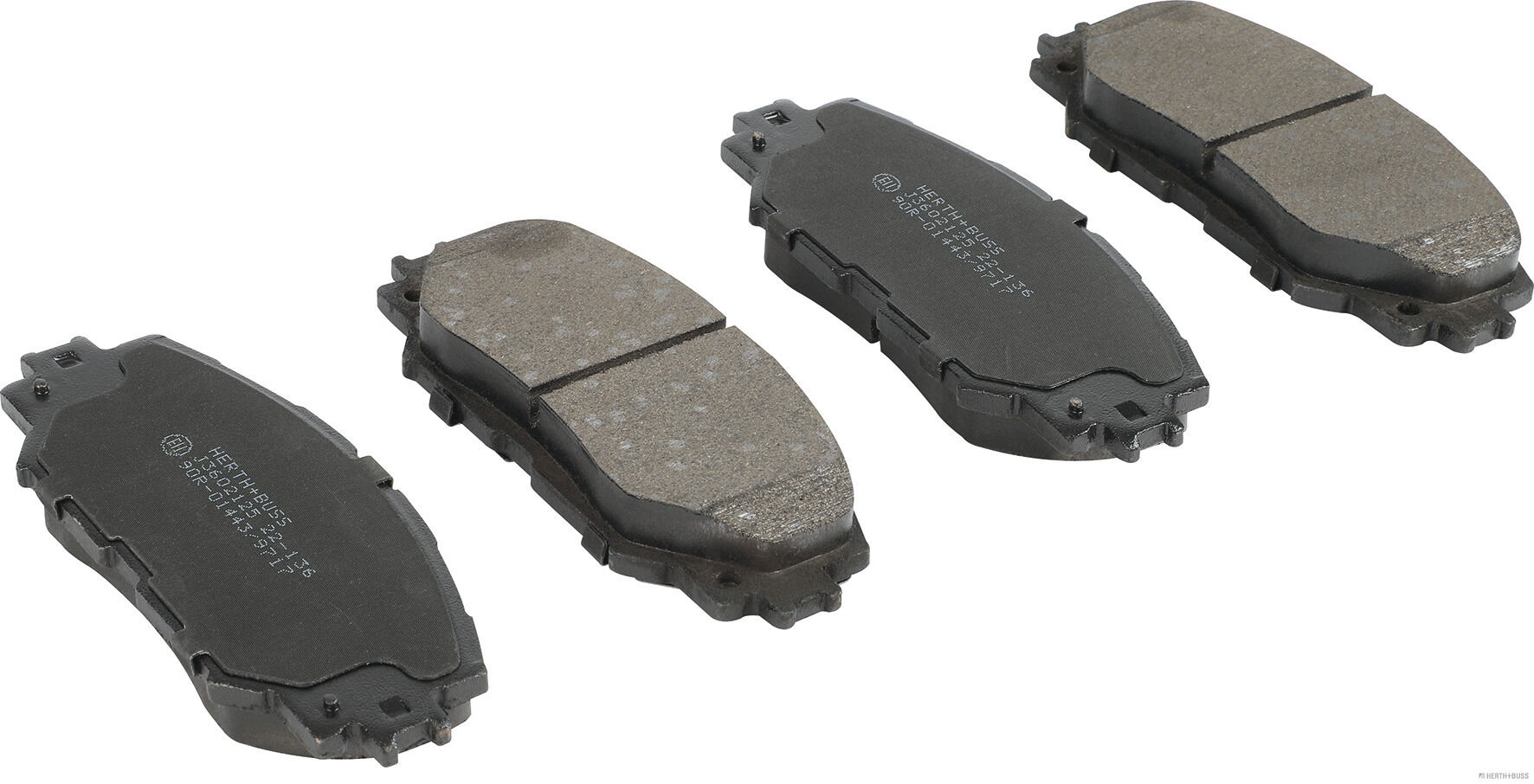 set placute frana,frana disc J3602125 HERTH+BUSS JAKOPARTS