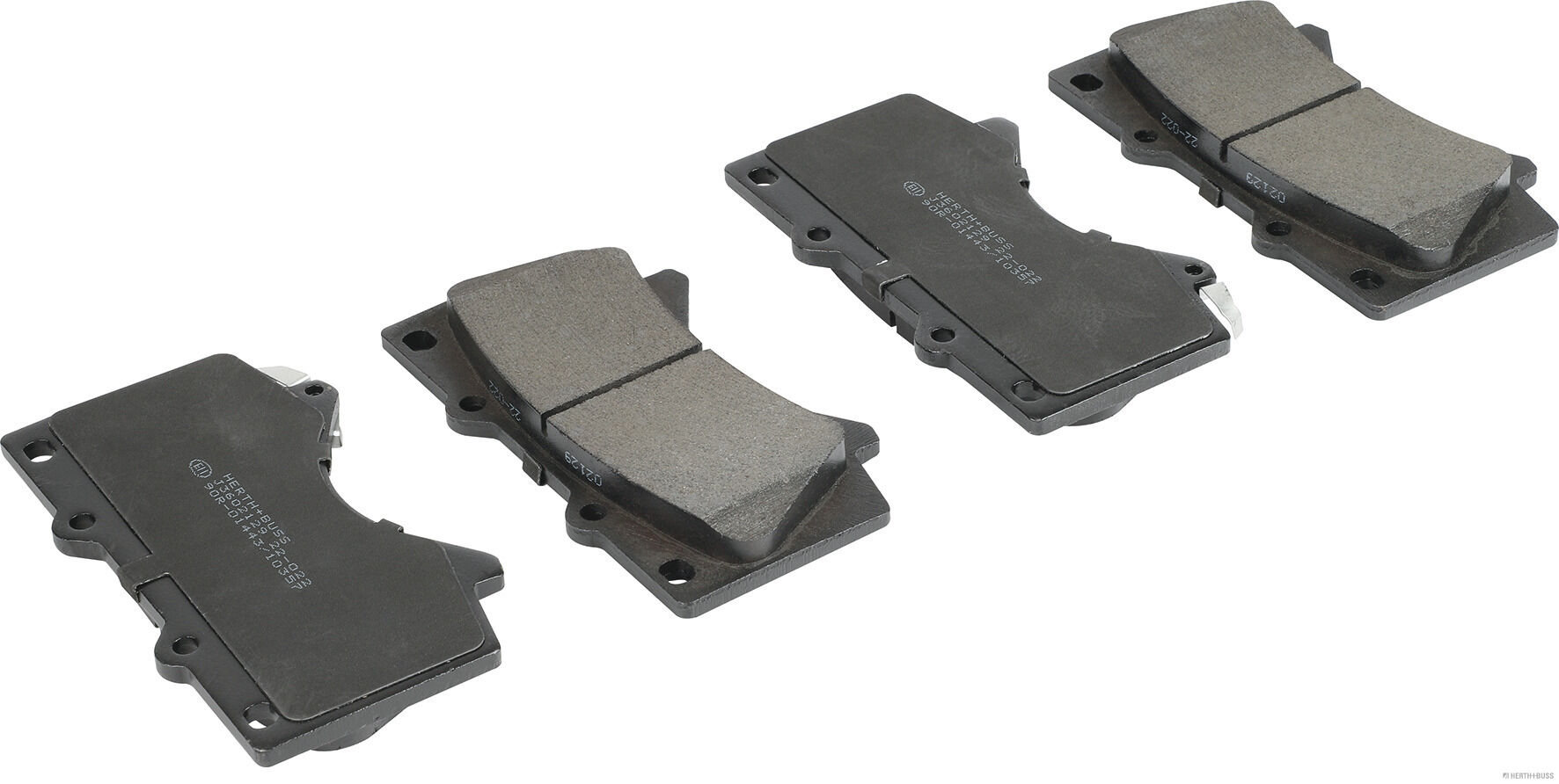 set placute frana,frana disc J3602129 HERTH+BUSS JAKOPARTS
