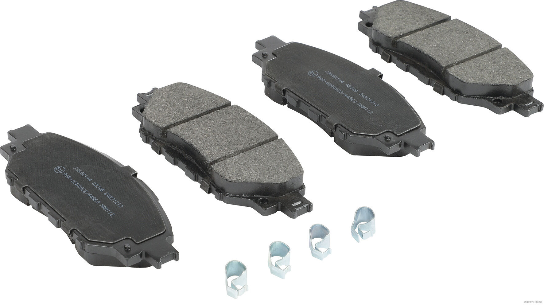 set placute frana,frana disc J3602144 HERTH+BUSS JAKOPARTS