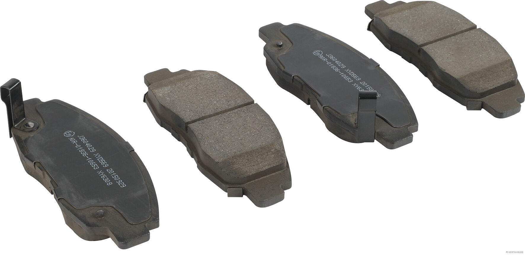 set placute frana,frana disc J3604029 HERTH+BUSS JAKOPARTS