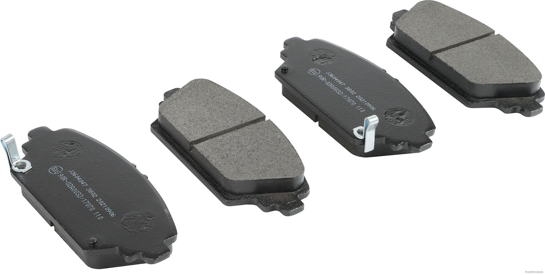 set placute frana,frana disc J3604047 HERTH+BUSS JAKOPARTS