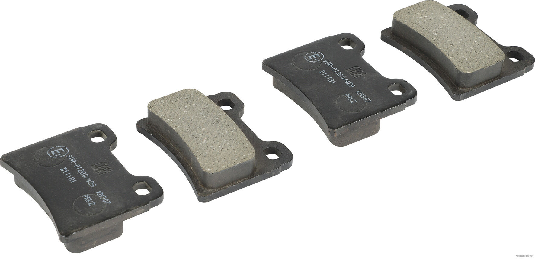 set placute frana,frana disc J3610302 HERTH+BUSS JAKOPARTS