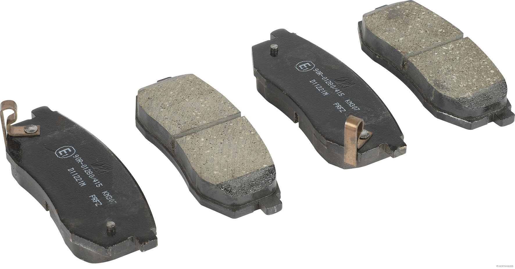 set placute frana,frana disc J3610512 HERTH+BUSS JAKOPARTS