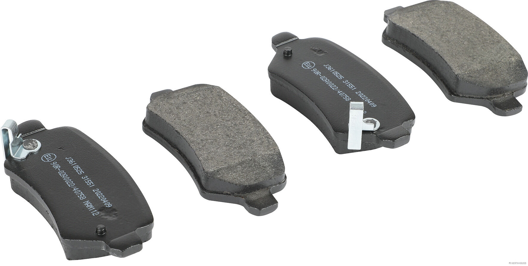 set placute frana,frana disc J3610525 HERTH+BUSS JAKOPARTS