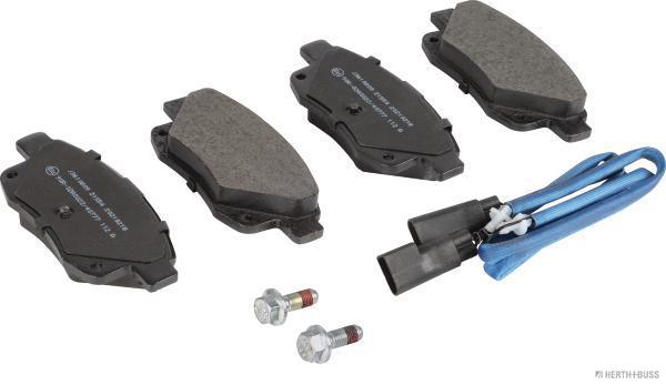 set placute frana,frana disc J3610809 HERTH+BUSS JAKOPARTS