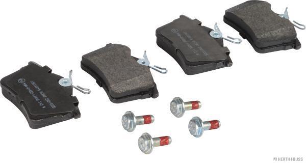 set placute frana,frana disc J3610810 HERTH+BUSS JAKOPARTS