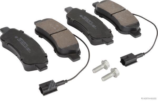 set placute frana,frana disc J3610815 HERTH+BUSS JAKOPARTS
