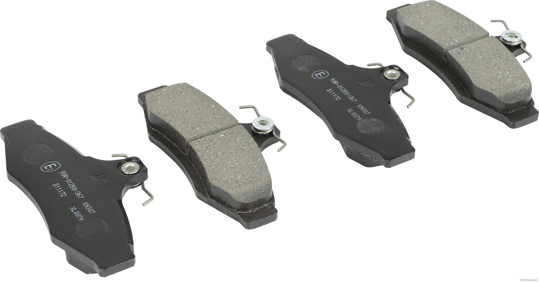 set placute frana,frana disc J3610900 HERTH+BUSS JAKOPARTS