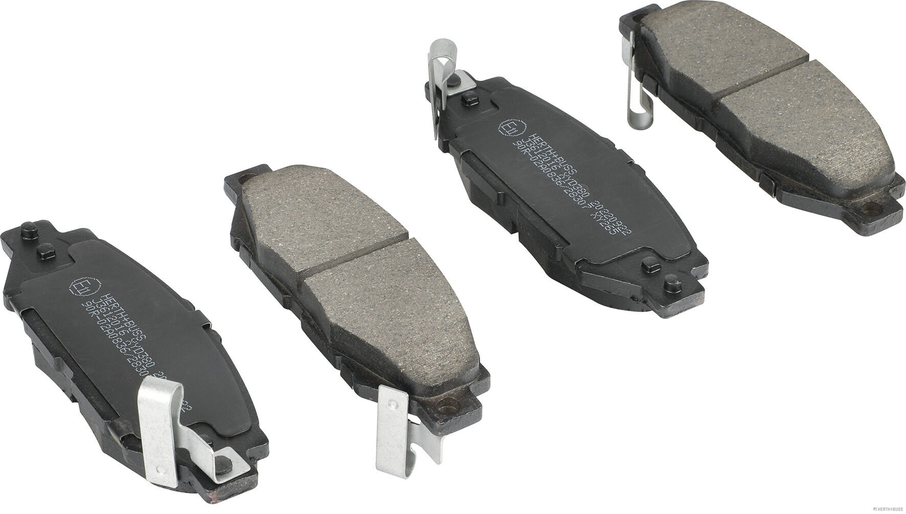 set placute frana,frana disc J3612016 HERTH+BUSS JAKOPARTS