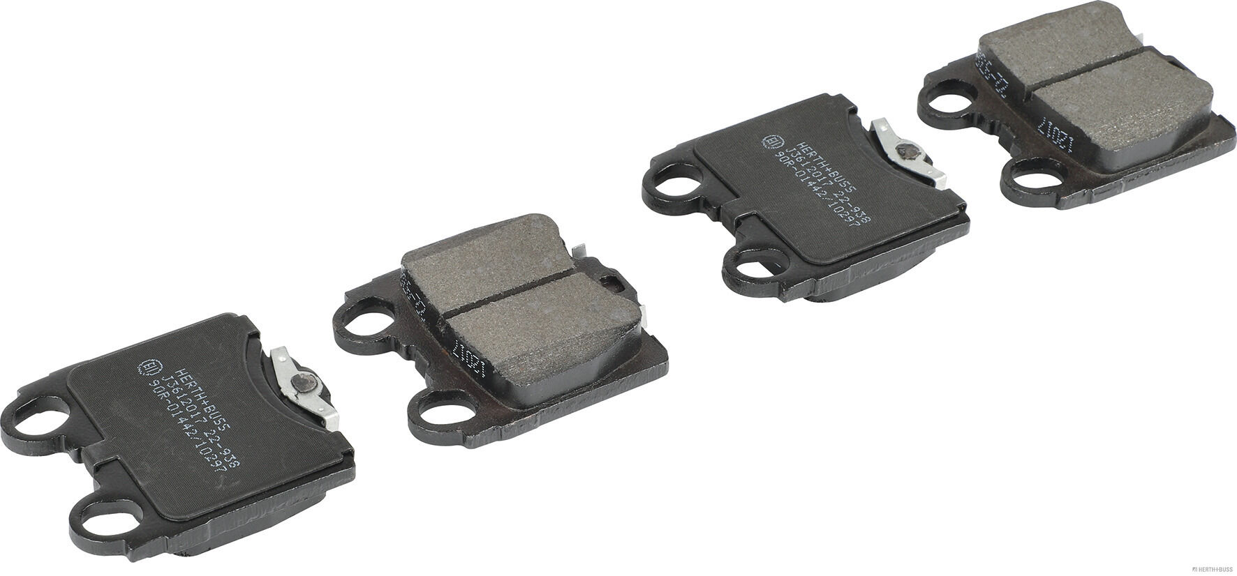 set placute frana,frana disc J3612017 HERTH+BUSS JAKOPARTS
