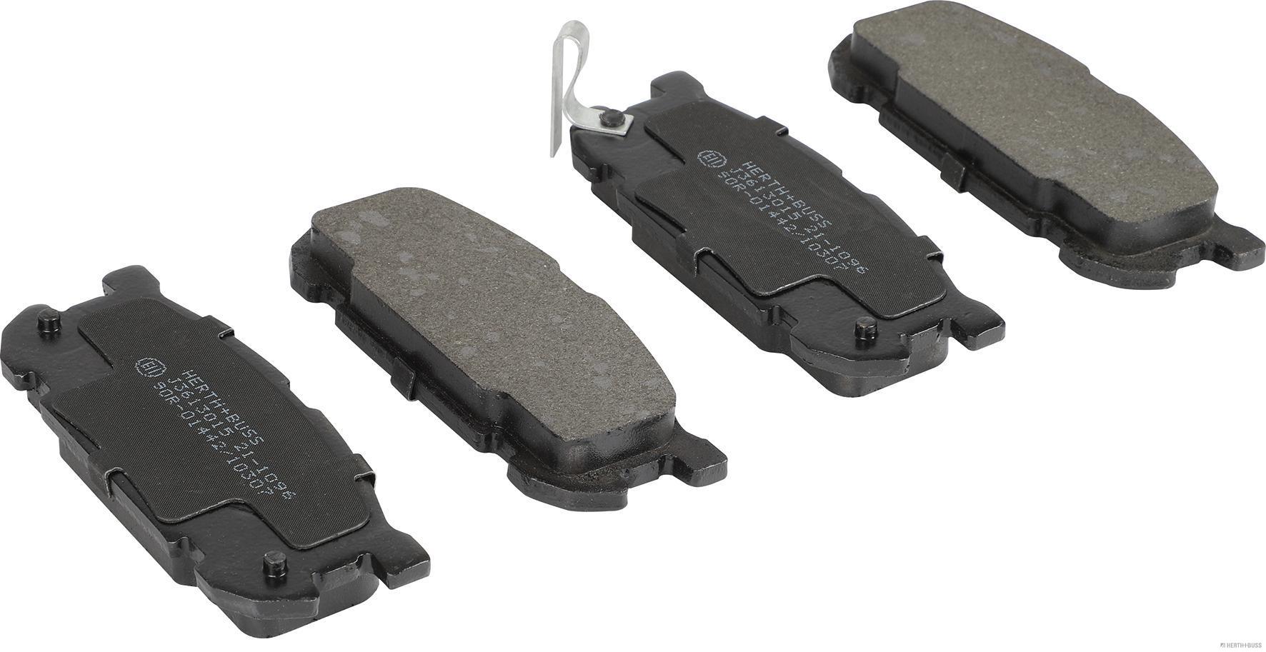 set placute frana,frana disc J3613015 HERTH+BUSS JAKOPARTS