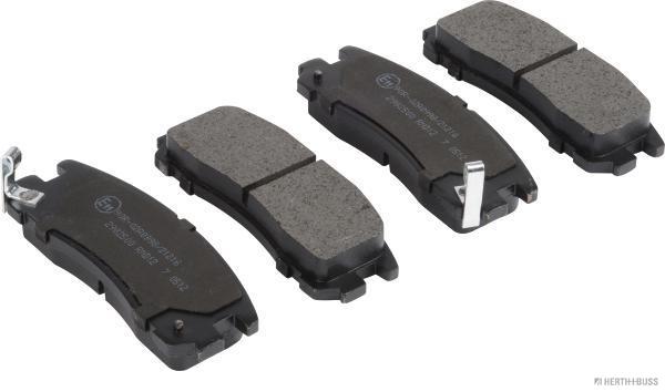 set placute frana,frana disc J3615003 HERTH+BUSS JAKOPARTS