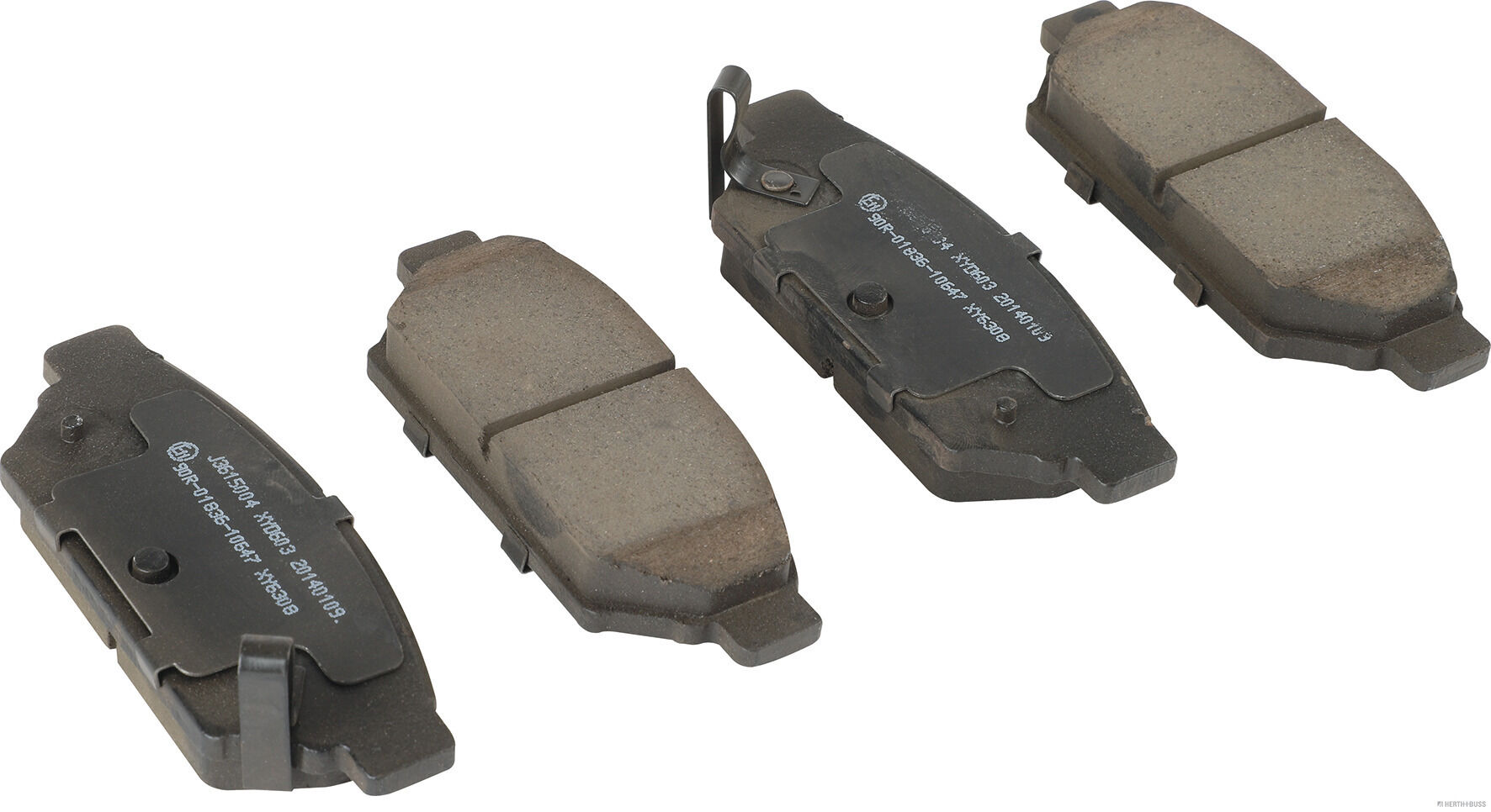 set placute frana,frana disc J3615004 HERTH+BUSS JAKOPARTS