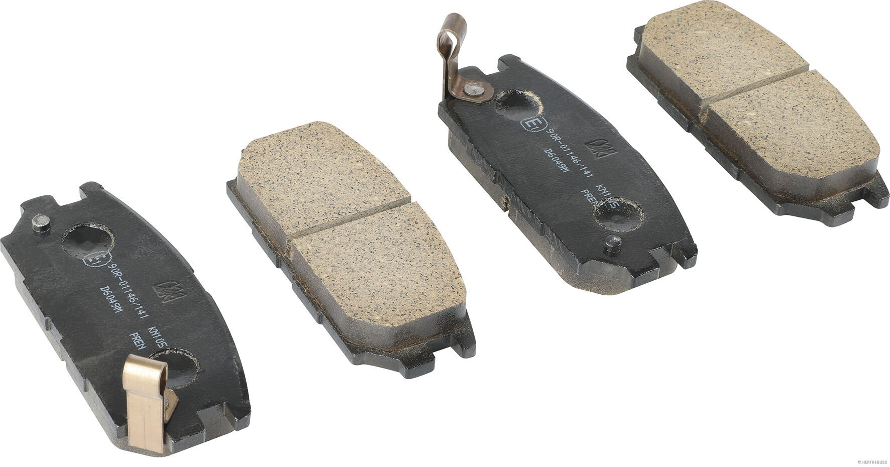 set placute frana,frana disc J3615007 HERTH+BUSS JAKOPARTS