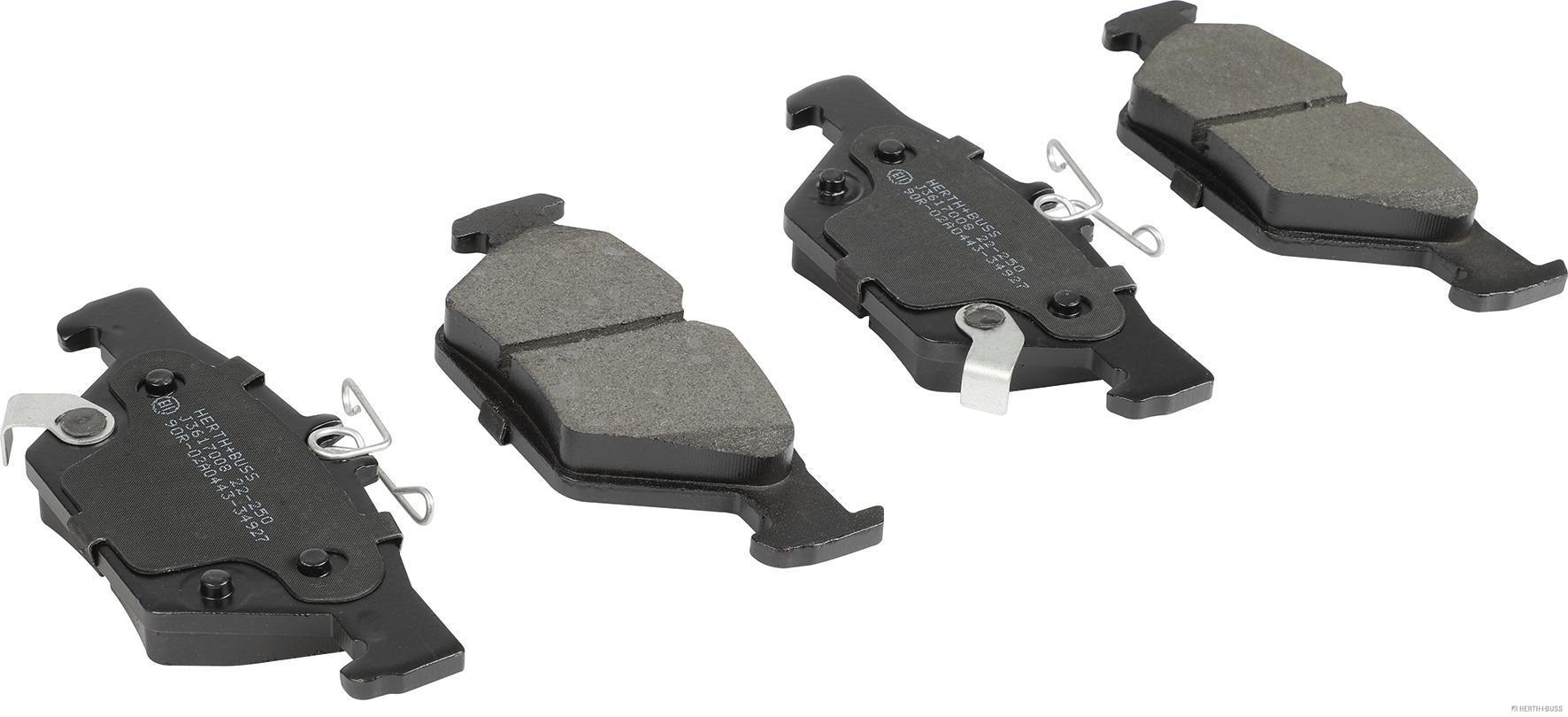 set placute frana,frana disc J3617008 HERTH+BUSS JAKOPARTS
