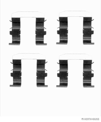 Set accesorii, placute frana J3660305 HERTH+BUSS JAKOPARTS
