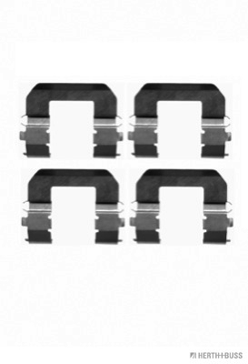 Set accesorii, placute frana J3660503 HERTH+BUSS JAKOPARTS