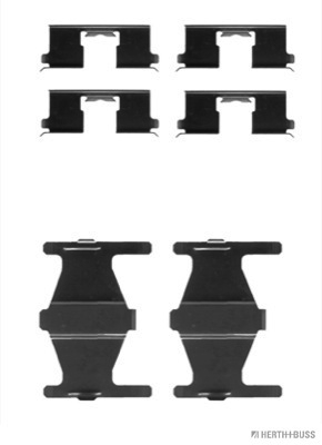 Set accesorii, placute frana J3661007 HERTH+BUSS JAKOPARTS