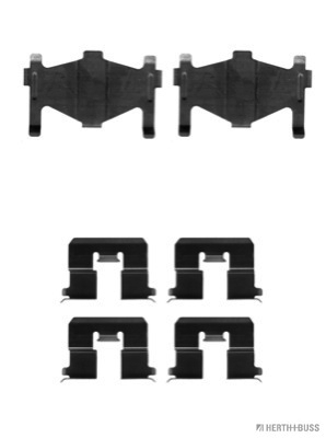 Set accesorii, placute frana J3661008 HERTH+BUSS JAKOPARTS