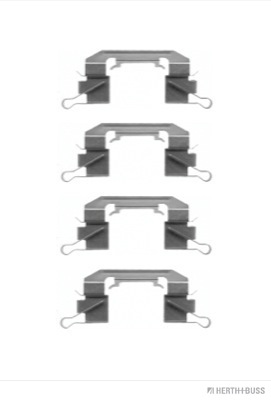 Set accesorii, placute frana J3661024 HERTH+BUSS JAKOPARTS