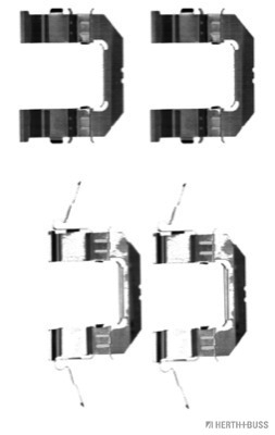 Set accesorii, placute frana J3661028 HERTH+BUSS JAKOPARTS