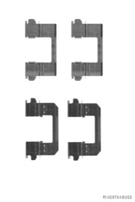 Set accesorii, placute frana J3661030 HERTH+BUSS JAKOPARTS