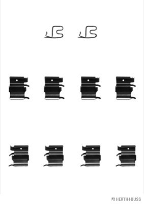 Set accesorii, placute frana J3662018 HERTH+BUSS JAKOPARTS