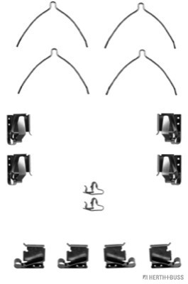 Set accesorii, placute frana J3662022 HERTH+BUSS JAKOPARTS