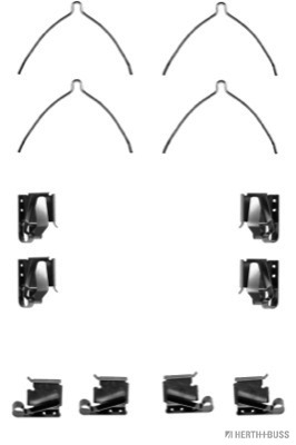 Set accesorii, placute frana J3662023 HERTH+BUSS JAKOPARTS