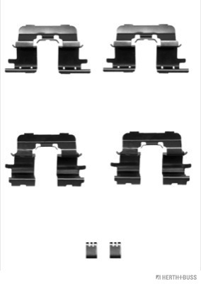 Set accesorii, placute frana J3662025 HERTH+BUSS JAKOPARTS