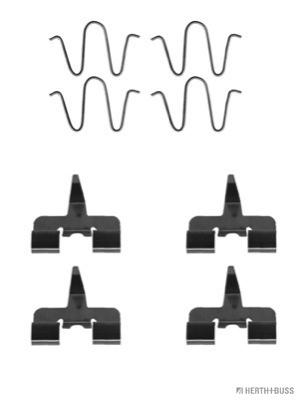 Set accesorii, placute frana J3663011 HERTH+BUSS JAKOPARTS