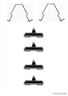Set accesorii, placute frana J3663012 HERTH+BUSS JAKOPARTS