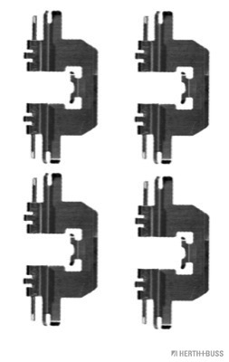 Set accesorii, placute frana J3663016 HERTH+BUSS JAKOPARTS