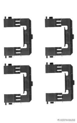 Set accesorii, placute frana J3663017 HERTH+BUSS JAKOPARTS