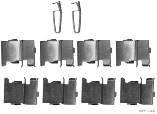 Set accesorii, placute frana J3663018 HERTH+BUSS JAKOPARTS
