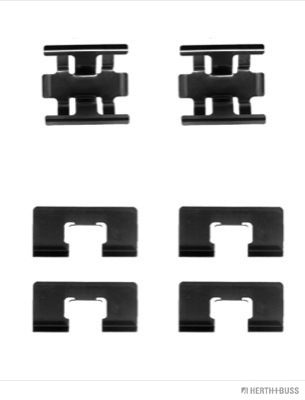 Set accesorii, placute frana J3664006 HERTH+BUSS JAKOPARTS