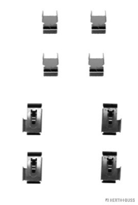 Set accesorii, placute frana J3665008 HERTH+BUSS JAKOPARTS