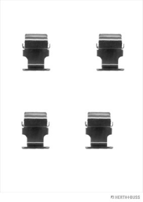 Set accesorii, placute frana J3665013 HERTH+BUSS JAKOPARTS