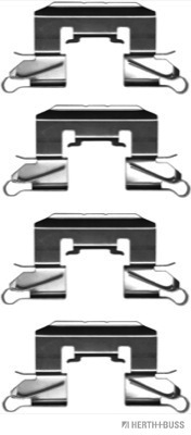 Set accesorii, placute frana J3666005 HERTH+BUSS JAKOPARTS