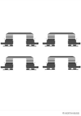 Set accesorii, placute frana J3667002 HERTH+BUSS JAKOPARTS